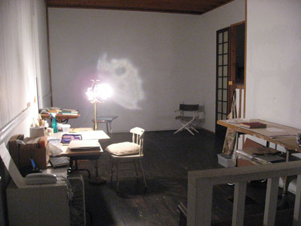 Studio at night